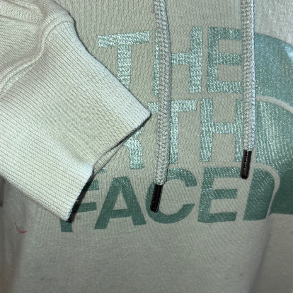 Womens Light Aqua Womens Hoodie From THE North Face good condition, size medium - Picture 7 of 12